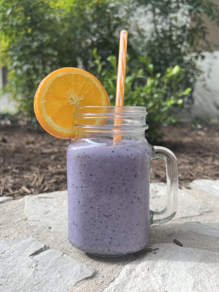 Blueberry Orange Peach Smoothie